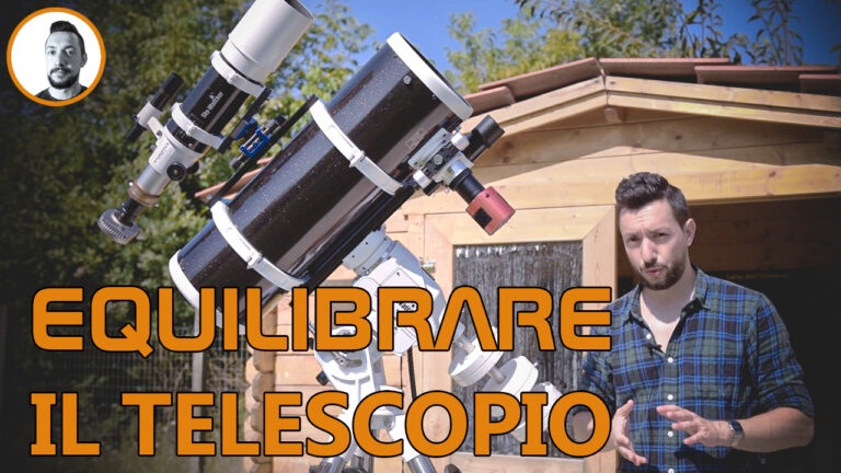 Equilibrare il telescopio su una montatura equatoriale