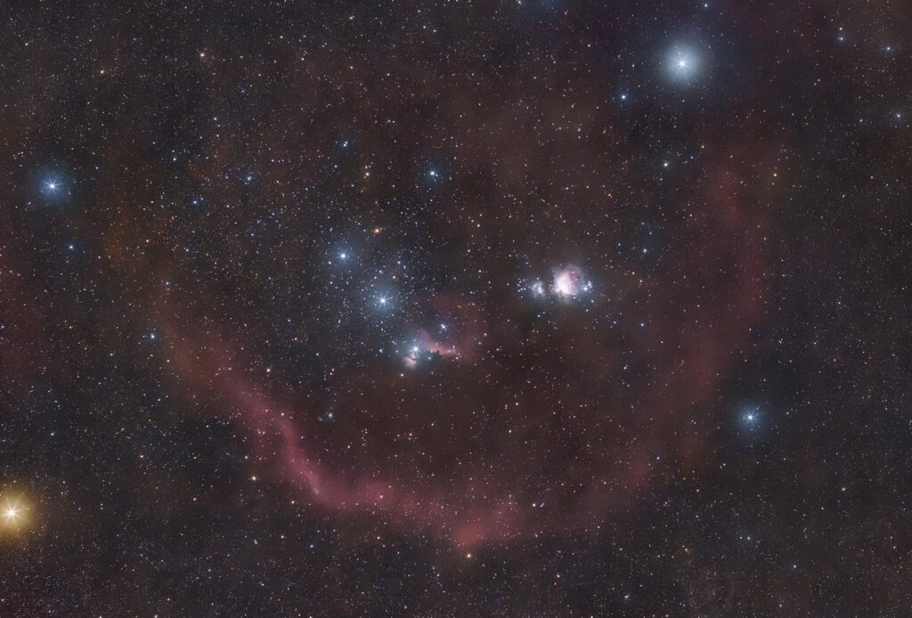 grande nebulosa di Orione Messier 42 anello di barnard