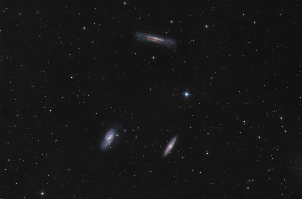 Tripletto del Leone Gruppo di M66 con ASI 071 Astrofotografia sul Tripletto del Leone M66