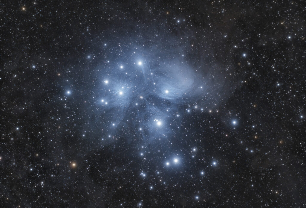 Pleiadi M 45 astrofotografia
