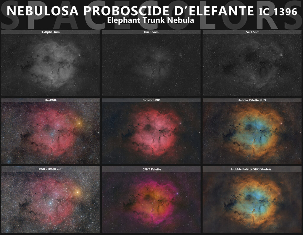 Il colore in astrofotografia deep sky: Banda larga uv-ir cut, HaRGB, Bicolor HOO, Hubble Palette, CFHT e Starless