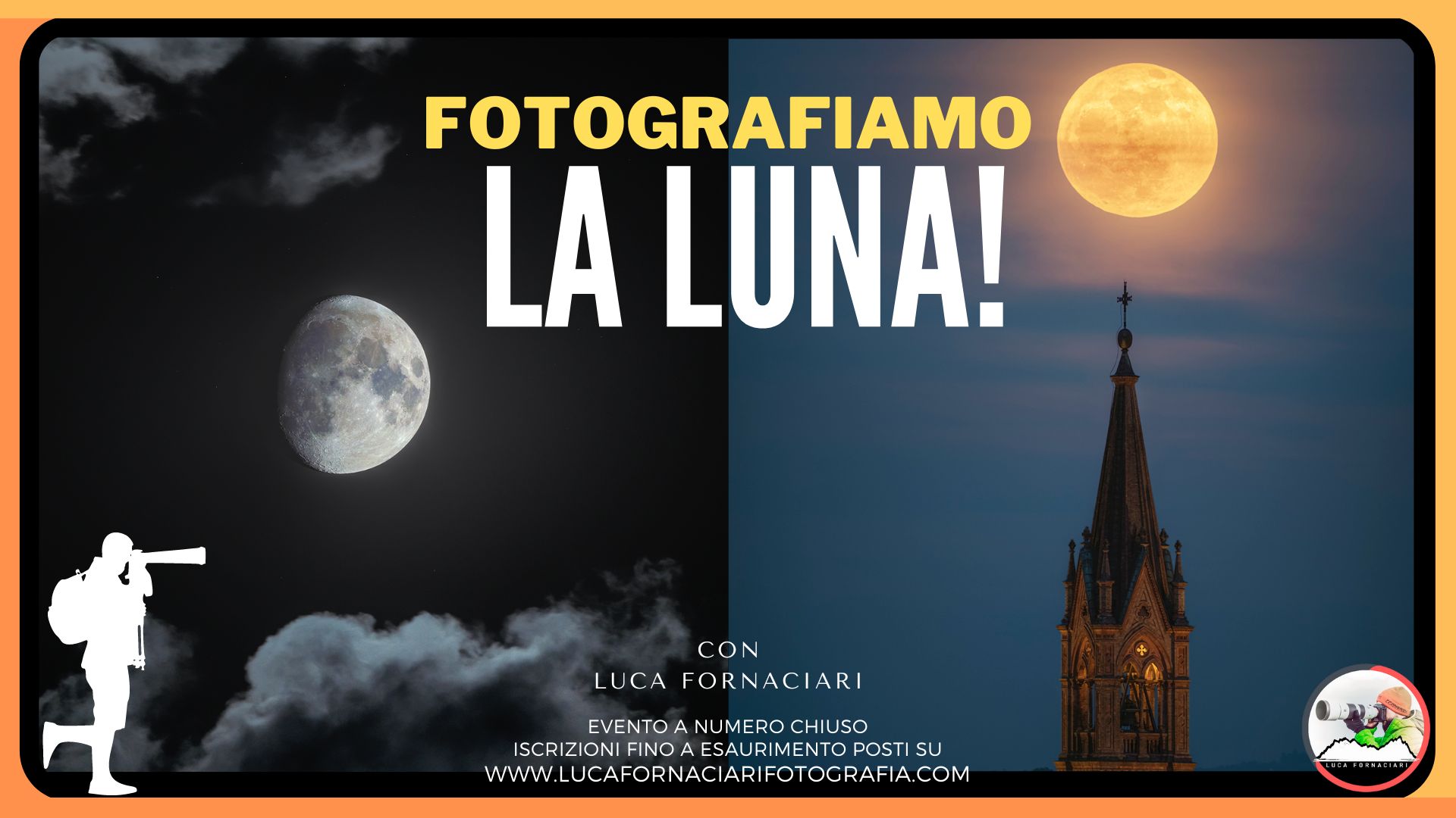 Fotografiamo la Luna: fotografia paesaggistica notturna Fotografiamo la Luna: fotografia notturna di paesaggio
