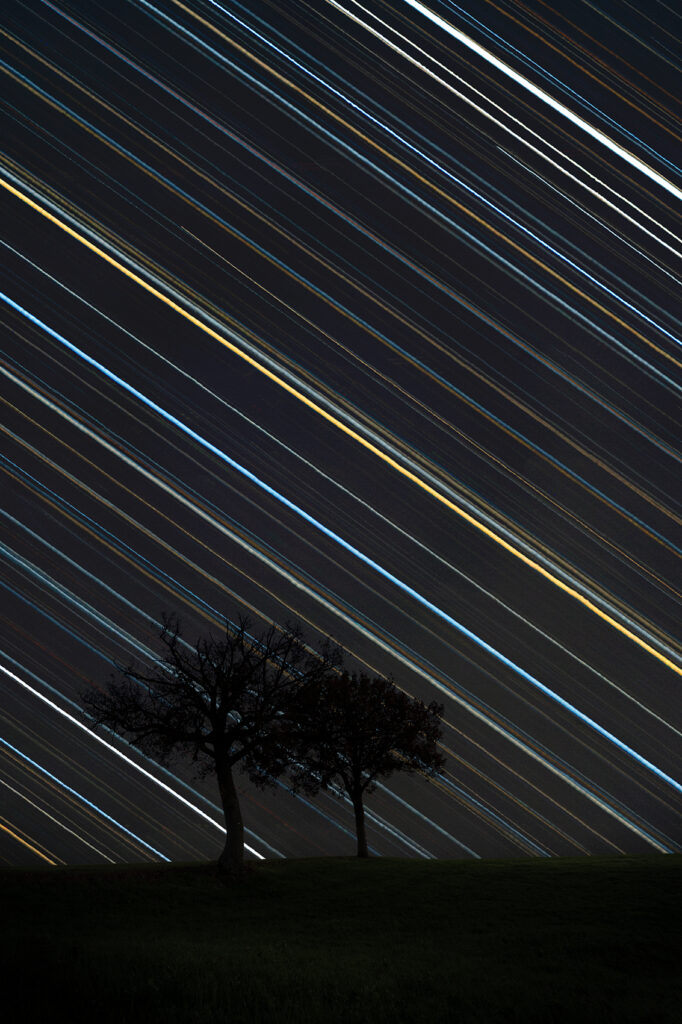 Star Trail a lunga focale 500mm