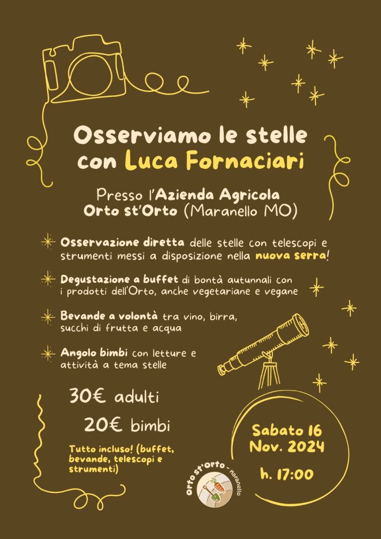 Cibo e Stelle all'Orto st'Orto