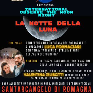 La notte della Luna Santarcangelo di Romagna luca fornaciari astrofotografia