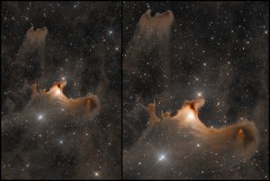 Astrofotografia sulla Nebulosa Fantasma nel Cefeo Sh2-136