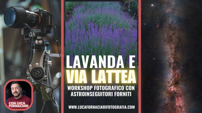 Lavanda e Via Lattea: workshop fotografico con astroinseguitori