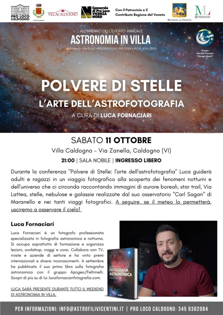 Astronomia in Villa con Luca Fornaciari, Caldogno, Vicenza