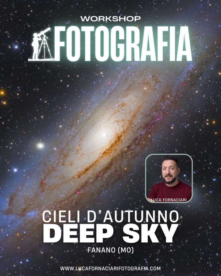 Astrofotografia Deep Sky con Astroinseguitore workshop masterclass galassie nebulose fotografia fotografare Workshop di Astrofotografia Deep Sky con Astroinseguitore galassia di andromeda