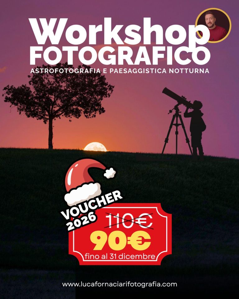 Sconti voucher workshop di astrofotografia e paesaggistica notturna via lattea