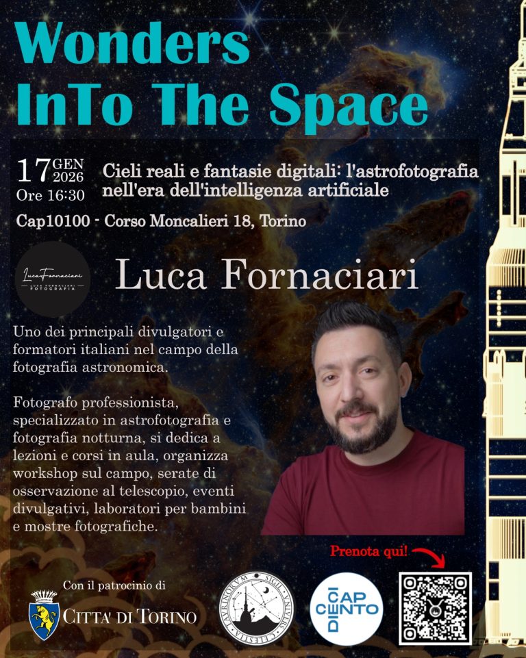 Cieli reali e Fantasie digitali, l'astrofotografia nell'era dell'intelligenza artificiale conferenza luca fornaciari torino