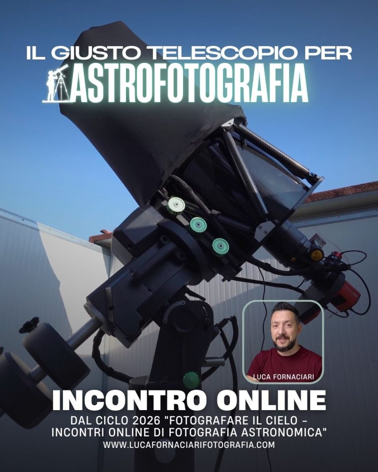 Scegliere il giusto Telescopio per Astrofotografia - Lezione Online