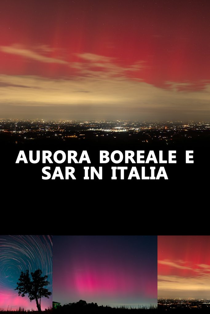 aurora boreale e sar in Italia fotografia fotografare vedere