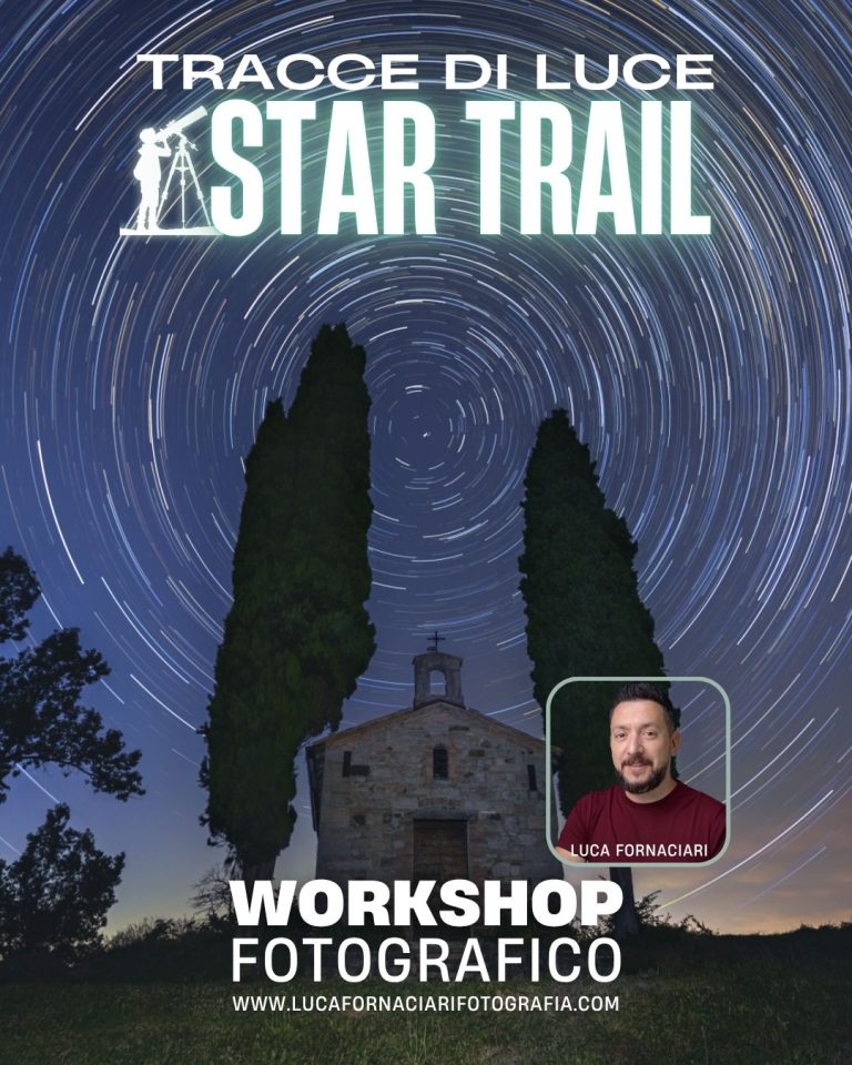 Workshop di Fotografia Star Trail: le Scie Stellari luca fornaciari astrofotografia fotografia notturna