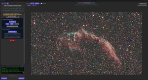 Confronto prima e dopo la rimozione del gradiente sul fondo cielo in AstroWizard